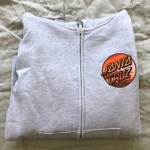 Santa Cruz Grey ZIP Up